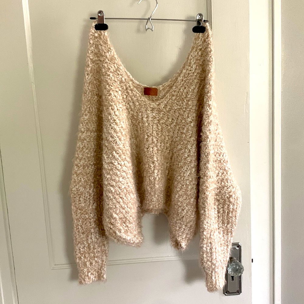 POL oversized crop sweater.